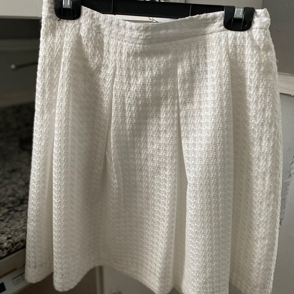 White A-Line Skirt